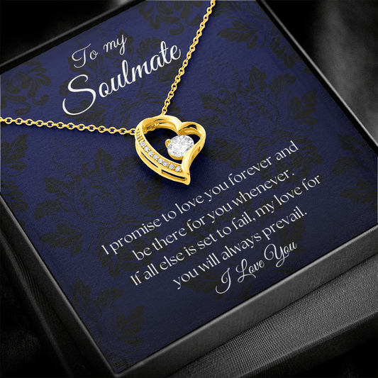 To My Soulmate - Royal Blue - Forever Love Necklace - The Gift Eternal
