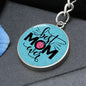 Best Mom Ever - Engravable Circle Keychain