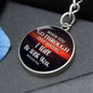 When You Go Through Deep Waters - Isiah 43:2 - Engravable Circle Keychain