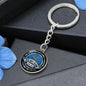 To My Son - Love Dad - Believe In Yourself - Engravable Circle Keychain