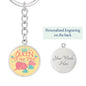 Mother - Queen of Her Tribe - Engravable Circle Keychain