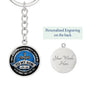 To My Son - Love Dad - Believe In Yourself - Engravable Circle Keychain