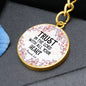 Trust in the Lord - Proverbs 3:5 - Engravable Circle Keychain