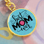 Best Mom Ever - Engravable Circle Keychain