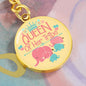 Mother - Queen of Her Tribe - Engravable Circle Keychain