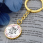 Trust in the Lord - Proverbs 3:5 - Engravable Circle Keychain