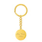 When You Go Through Deep Waters - Isiah 43:2 - Engravable Circle Keychain