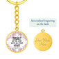 Trust in the Lord - Proverbs 3:5 - Engravable Circle Keychain